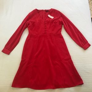 Red dress from Ann Taylor